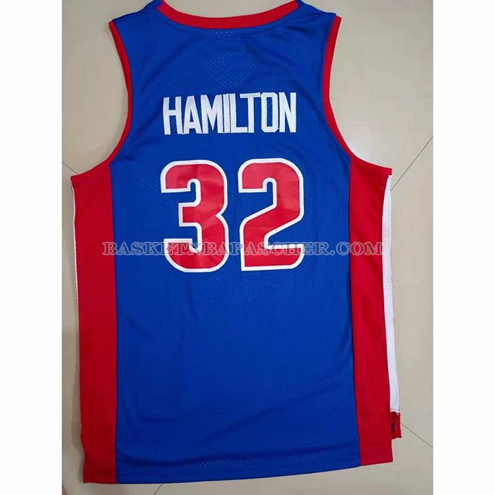 Maillot Detroit Pistons Richard Hamilton NO 32 Mitchell & Ness 2003-04 Bleu